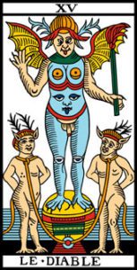 le tarot de marseille 15 le diable