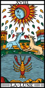 le tarot de marseille 18 la lune