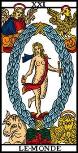 le tarot de marseille 21 le monde